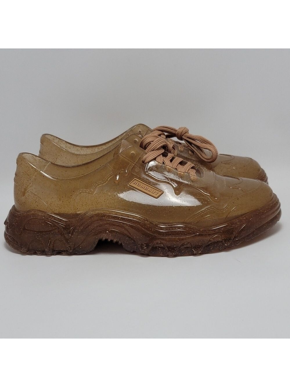 Rombaut Brown Melissa Edition Melting Boccaccio Jelly Rubber Low Top Sneakers 10